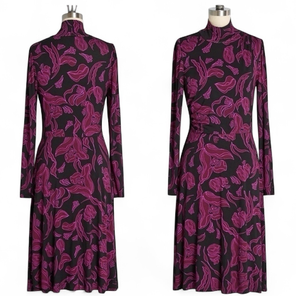 ModCloth Blush of Winter Midi Dress in Floral Print Size Small